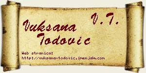Vuksana Todović vizit kartica